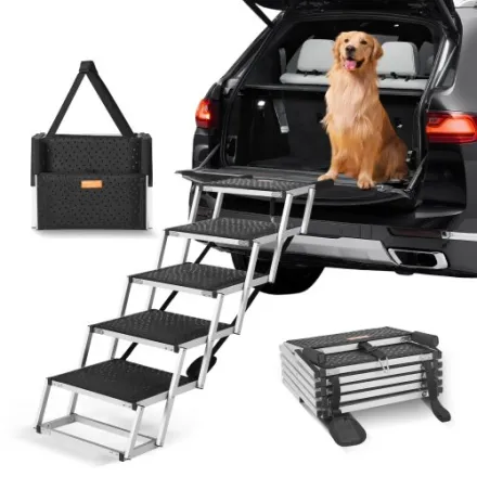 Escalier pliable 5 marches en aluminium